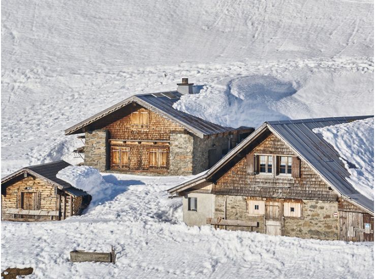 Chalets on the slopes