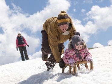 Child on sled