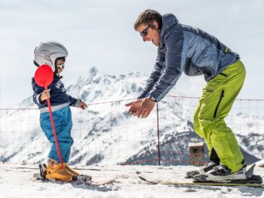 Ski lessons child